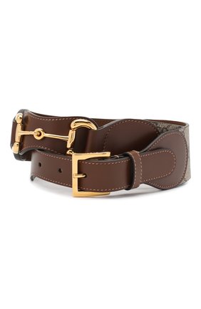 Женский кожаный ремень GUCCI коричневого цвета по цене 35900 руб., арт. 625854/1NSBG | Фото 1 Женский кожаный ремень GUCCI коричневого цвета, арт. 625854/1NSBG | Фото 1