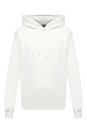 Мужской хлопковое худи DOLCE & GABBANA белого цвета по цене 62650 руб., арт. G90F9Z/G7WNI | Фото 1 Мужской хлопковое худи DOLCE & GABBANA белого цвета, арт. G90F9Z/G7WNI | Фото 1