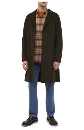 Мужская хлопковая рубашка GUCCI коричневого цвета по цене 62000 руб., арт. 629755/Z8AK2 | Фото 2 Мужская хлопковая рубашка GUCCI коричневого цвета, арт. 629755/Z8AK2 | Фото 2