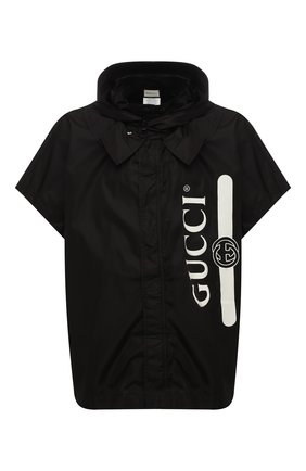 Мужская накидка GUCCI черного цвета по цене 57000 руб., арт. 626382/4G355 | Фото 1 Мужская накидка GUCCI черного цвета, арт. 626382/4G355 | Фото 1