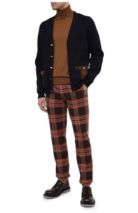 Мужская кардиган GUCCI темно-синего цвета по цене 122600 руб., арт. 626349/XKBFJ | Фото 2 Мужская кардиган GUCCI темно-синего цвета, арт. 626349/XKBFJ | Фото 2