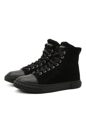 Мужские замшевые кеды blabber GIUSEPPE ZANOTTI DESIGN черного цвета по цене 56700 руб., арт. RU00070/001 | Фото 1 Мужские замшевые кеды blabber GIUSEPPE ZANOTTI DESIGN черного цвета, арт. RU00070/001 | Фото 1