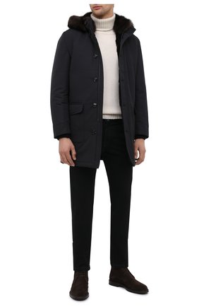 Мужская куртка с меховой подкладкой KITON черного цвета по цене 2255000 руб., арт. UW0814BV03T58 | Фото 2 Мужская куртка с меховой подкладкой KITON черного цвета, арт. UW0814BV03T58 | Фото 2