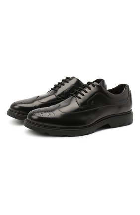 Мужские кожаные дерби HOGAN черного цвета по цене 34950 руб., арт. HXM3930BH706Q6 | Фото 1 Мужские кожаные дерби HOGAN черного цвета, арт. HXM3930BH706Q6 | Фото 1