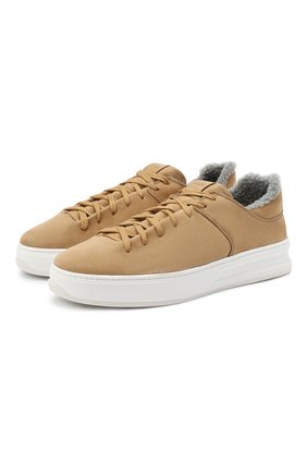 Мужские кожаные кеды TOD’S бежевого цвета по цене 55200 руб., арт. XXM79B0DK216RN | Фото 1 Мужские кожаные кеды TOD’S бежевого цвета, арт. XXM79B0DK216RN | Фото 1