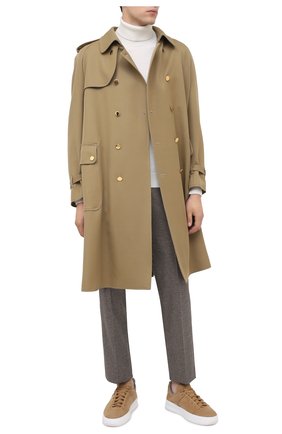 Мужские кожаные кеды TOD’S бежевого цвета по цене 55200 руб., арт. XXM79B0DK216RN | Фото 2 Мужские кожаные кеды TOD’S бежевого цвета, арт. XXM79B0DK216RN | Фото 2