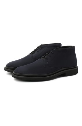Мужские замшевые ботинки TOD’S темно-синего цвета по цене 61700 руб., арт. XXM89B0DM51HSE | Фото 1 Мужские замшевые ботинки TOD’S темно-синего цвета, арт. XXM89B0DM51HSE | Фото 1