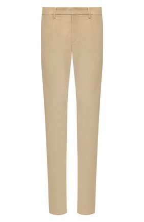 Мужские хлопковые брюки LORO PIANA бежевого цвета, арт. FAL4069 | Фото 1 (Материал внешний: Хлопок; Случай: Повседневный; Длина (брюки, джинсы): Стандартные; Стили: Кэжуэл; Региональные ограничения белый список (Axapta Mercury): RU)