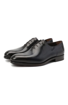 Мужские кожаные оксфорды SALVATORE FERRAGAMO темно-синего цвета по цене 106000 руб., арт. Z-06951143E | Фото 1 Мужские кожаные оксфорды SALVATORE FERRAGAMO темно-синего цвета, арт. Z-06951143E | Фото 1