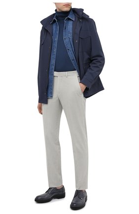 Мужская джинсовая рубашка ERMENEGILDO ZEGNA синего цвета по цене 34500 руб., арт. UVX46/STT3 | Фото 2 Мужская джинсовая рубашка ERMENEGILDO ZEGNA синего цвета, арт. UVX46/STT3 | Фото 2