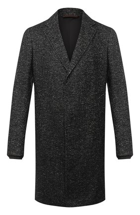 Мужской пальто из шерсти и льна ERMENEGILDO ZEGNA темно-серого цвета по цене 233000 руб., арт. 889000/4GCPS0 | Фото 1 Мужской пальто из шерсти и льна ERMENEGILDO ZEGNA темно-серого цвета, арт. 889000/4GCPS0 | Фото 1