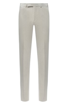 Мужские брюки из хлопка и кашемира ERMENEGILDO ZEGNA светло-серого цвета по цене 69950 руб., арт. 865F09/77TB12 | Фото 1 Мужские брюки из хлопка и кашемира ERMENEGILDO ZEGNA светло-серого цвета, арт. 865F09/77TB12 | Фото 1