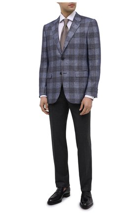 Мужской шерстяные брюки ERMENEGILDO ZEGNA серого цвета по цене 45300 руб., арт. 830F02/75F812 | Фото 2 Мужской шерстяные брюки ERMENEGILDO ZEGNA серого цвета, арт. 830F02/75F812 | Фото 2