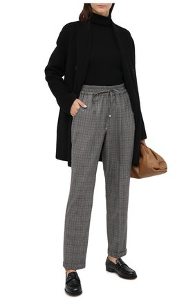 Женские шерстяные брюки KITON серого цвета по цене 94000 руб., арт. D37102K05T14 | Фото 2 Женские шерстяные брюки KITON серого цвета, арт. D37102K05T14 | Фото 2