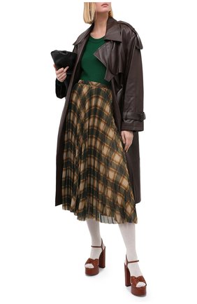 Женский кашемировый пуловер GUCCI зеленого цвета по цене 78000 руб., арт. 628410/XKBB2 | Фото 2 Женский кашемировый пуловер GUCCI зеленого цвета, арт. 628410/XKBB2 | Фото 2