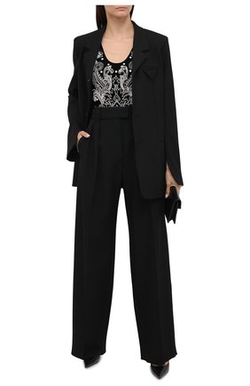 Женское боди BALMAIN черного цвета по цене 212500 руб., арт. UF10893/P050 | Фото 2 Женское боди BALMAIN черного цвета, арт. UF10893/P050 | Фото 2
