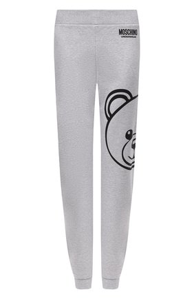 Женские хлопковые джоггеры MOSCHINO UNDERWEAR WOMAN серого цвета по цене 18750 руб., арт. A4334/9011 | Фото 1 Женские хлопковые джоггеры MOSCHINO UNDERWEAR WOMAN серого цвета, арт. A4334/9011 | Фото 1