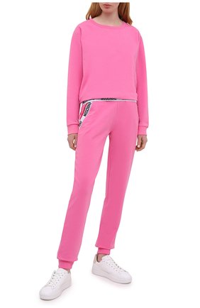Женский хлопковый свитшот MOSCHINO UNDERWEAR WOMAN розового цвета по цене 16850 руб., арт. A1701/9006 | Фото 2 Женский хлопковый свитшот MOSCHINO UNDERWEAR WOMAN розового цвета, арт. A1701/9006 | Фото 2