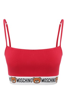 Женский бра-топ MOSCHINO UNDERWEAR WOMAN красного цвета по цене 7995 руб., арт. A4606/9003 | Фото 1 Женский бра-топ MOSCHINO UNDERWEAR WOMAN красного цвета, арт. A4606/9003 | Фото 1