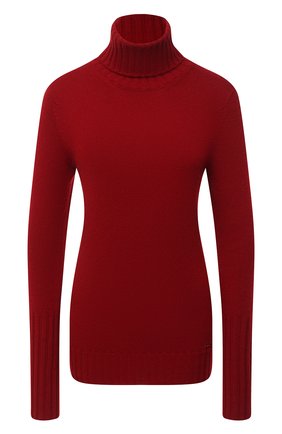 Женский кашемировый свитер KITON красного цвета, арт. D48725536 | Фото 1 (Рукава: Длинные; Материал внешний: Шерсть, Кашемир; Длина (для топов): Стандартные; Женское Кросс-КТ: Свитер-одежда; Региональные ограничения белый список (Axapta Mercury): RU)