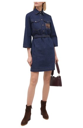 Женские замшевые ботильоны donna TOD’S темно-коричневого цвета по цене 76300 руб., арт. XXW78C0DF60RE0 | Фото 2 Женские замшевые ботильоны donna TOD’S темно-коричневого цвета, арт. XXW78C0DF60RE0 | Фото 2