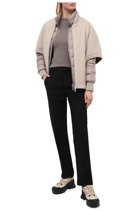Женский кашемировый пуловер EXTREME CASHMERE коричневого цвета по цене 23850 руб., арт. 098/KID | Фото 2 Женский кашемировый пуловер EXTREME CASHMERE коричневого цвета, арт. 098/KID | Фото 2