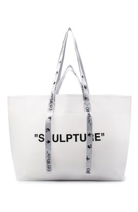 Женский сумка-шопер sculpture OFF-WHITE белого цвета по цене 24150 руб., арт. 0WNA094E20PLA0020110 | Фото 1 Женский сумка-шопер sculpture OFF-WHITE белого цвета, арт. 0WNA094E20PLA0020110 | Фото 1