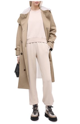 Женская хлопковый свитшот COTTON CITIZEN бежевого цвета по цене 24350 руб., арт. W309261 | Фото 2 Женская хлопковый свитшот COTTON CITIZEN бежевого цвета, арт. W309261 | Фото 2