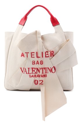 Женский сумка-шопер valentino garavani atelier VALENTINO бежевого цвета по цене 175000 руб., арт. UW0B0H95/SVJ | Фото 1 Женский сумка-шопер valentino garavani atelier VALENTINO бежевого цвета, арт. UW0B0H95/SVJ | Фото 1