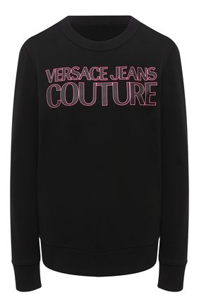 Женская хлопковый свитшот VERSACE JEANS COUTURE черного цвета по цене 15500 руб., арт. B6HZA7KP-ZDP309 REG. 51/30328 | Фото 1 Женская хлопковый свитшот VERSACE JEANS COUTURE черного цвета, арт. B6HZA7KP-ZDP309 REG. 51/30328 | Фото 1