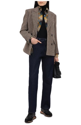 Женские кожаные кроссовки SALVATORE FERRAGAMO черного цвета по цене 65000 руб., арт. Z-07368801C | Фото 2 Женские кожаные кроссовки SALVATORE FERRAGAMO черного цвета, арт. Z-07368801C | Фото 2