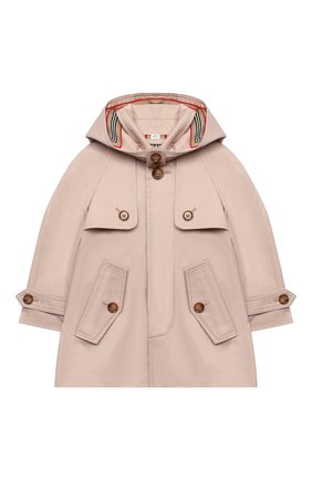 Детского хлопковый тренч BURBERRY светло-розового цвета по цене 34300 руб., арт. 8029309 | Фото 1 Детского хлопковый тренч BURBERRY светло-розового цвета, арт. 8029309 | Фото 1