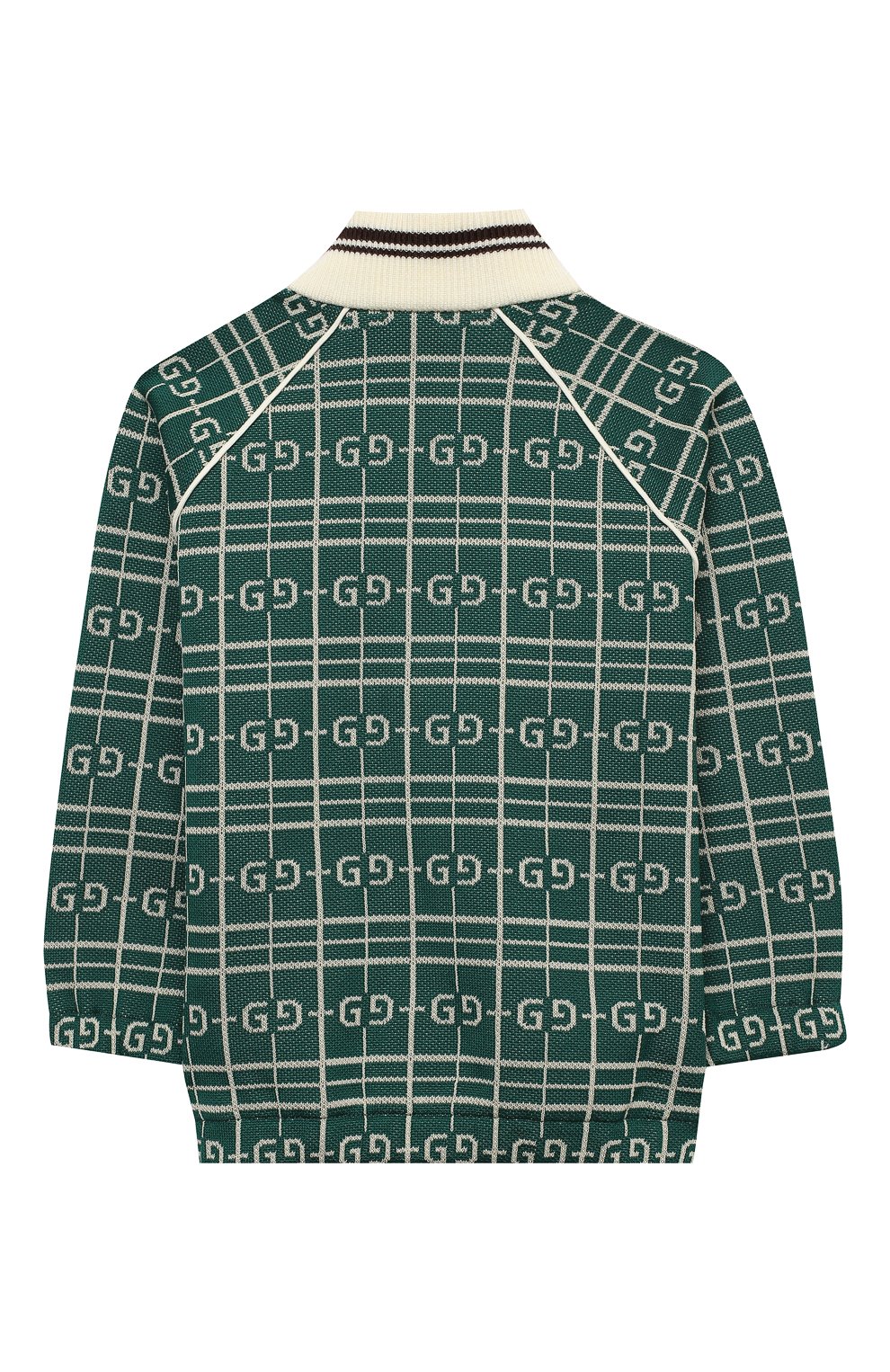 Детский хлопковая толстовка GUCCI зеленого цвета по цене 32600 руб., арт. 626306/XJCPK | Фото 2 Детский хлопковая толстовка GUCCI зеленого цвета, арт. 626306/XJCPK | Фото 2