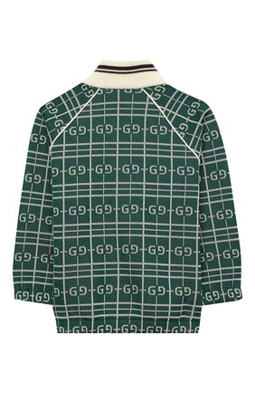 Детский хлопковая толстовка GUCCI зеленого цвета по цене 32600 руб., арт. 626306/XJCPK | Фото 2 Детский хлопковая толстовка GUCCI зеленого цвета, арт. 626306/XJCPK | Фото 2