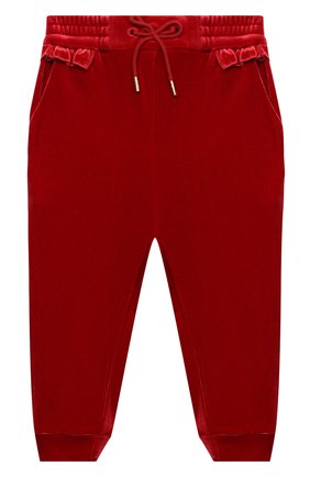 Детские джоггеры CHLOÉ красного цвета по цене 8730 руб., арт. C04175 | Фото 1 Детские джоггеры CHLOÉ красного цвета, арт. C04175 | Фото 1 (Материал внешний: Синтетический материал)