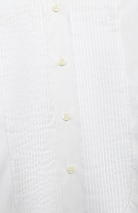 Детская хлопковая рубашка BRUNELLO CUCINELLI белого цвета, арт. BE624S100C | Фото 3 (Рукава: Длинные; Материал внешний: Хлопок; Стили: Классический; Мальчики-школьная форма: Рубашки; Ростовка одежда: 12 лет | 152 см)