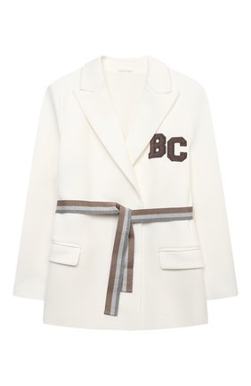 Детский хлопковый жакет BRUNELLO CUCINELLI белого цвета по цене 76800 руб., арт. BF570K005B | Фото 1 Детский хлопковый жакет BRUNELLO CUCINELLI белого цвета, арт. BF570K005B | Фото 1