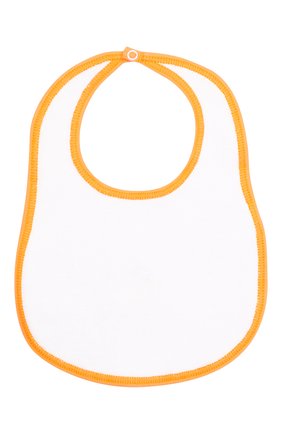 Детский хлопковый нагрудник MAGNOLIA BABY оранжевого цвета по цене 1120 руб., арт. 835-51-OR | Фото 2 Детский хлопковый нагрудник MAGNOLIA BABY оранжевого цвета, арт. 835-51-OR | Фото 2