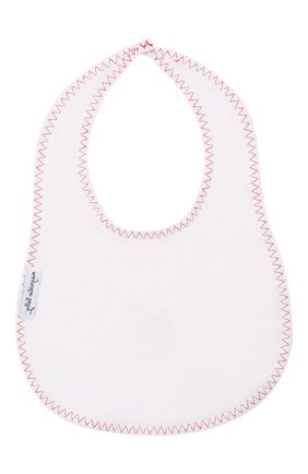 Детский хлопковый нагрудник MAGNOLIA BABY красного цвета по цене 1120 руб., арт. 101-51-RD | Фото 2 Детский хлопковый нагрудник MAGNOLIA BABY красного цвета, арт. 101-51-RD | Фото 2