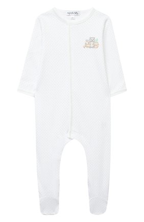 Детский хлопковый комбинезон MAGNOLIA BABY зеленого цвета по цене 4580 руб., арт. 562-402-CE | Фото 1 Детский хлопковый комбинезон MAGNOLIA BABY зеленого цвета, арт. 562-402-CE | Фото 1