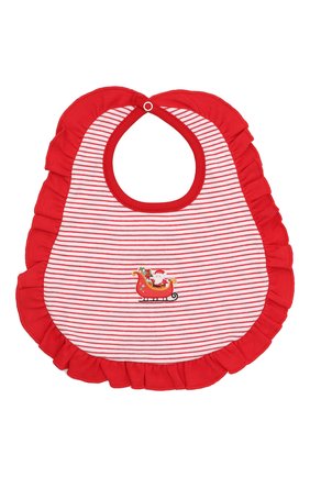 Детский хлопковый нагрудник MAGNOLIA BABY красного цвета по цене 1120 руб., арт. 969-61-RD | Фото 1 Детский хлопковый нагрудник MAGNOLIA BABY красного цвета, арт. 969-61-RD | Фото 1