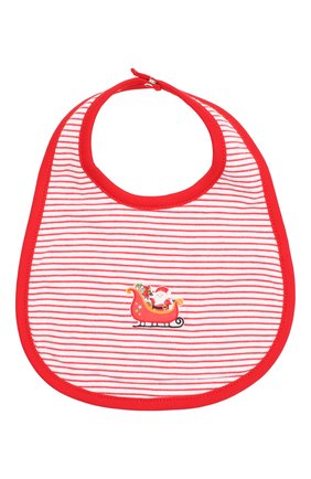 Детский хлопковый нагрудник MAGNOLIA BABY красного цвета по цене 1120 руб., арт. 969-51-RD | Фото 1 Детский хлопковый нагрудник MAGNOLIA BABY красного цвета, арт. 969-51-RD | Фото 1