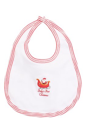 Детский хлопковый нагрудник MAGNOLIA BABY белого цвета по цене 1200 руб., арт. 969-51B-WHRD | Фото 1 Детский хлопковый нагрудник MAGNOLIA BABY белого цвета, арт. 969-51B-WHRD | Фото 1 (Материал: Текстиль, Хлопок)