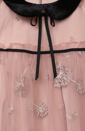 Детское платье ZHANNA & ANNA розового цвета, арт. ZAP0110820 | Фото 3 (Случай: Вечерний; Рукава: Короткие; Девочки Кросс-КТ: Платье-одежда)