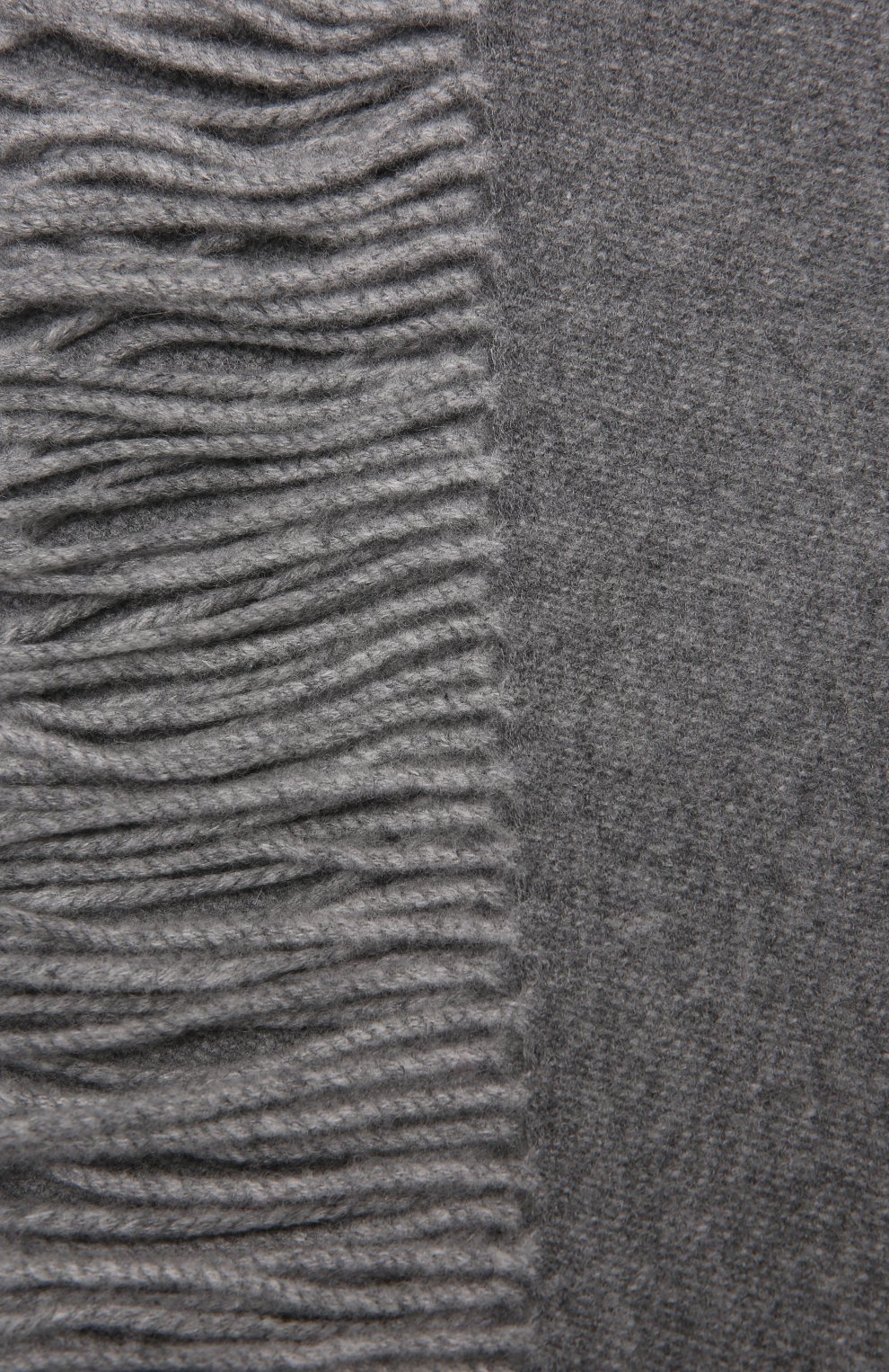Кашемировый плед FRETTE темно-серого цвета, арт. FR6610 F0400 130S | Фото 2