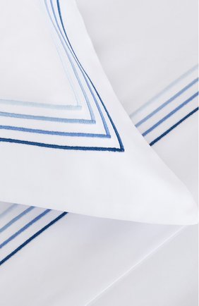 Хлопковая наволочка FRETTE синего цвета по цене 15800 руб., арт. F07092 E0700 051C | Фото 3 Хлопковая наволочка FRETTE синего цвета, арт. F07092 E0700 051C | Фото 3