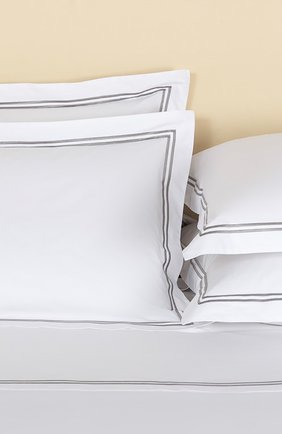 Хлопковая наволочка FRETTE серого цвета по цене 6995 руб., арт. FA7017 E0700 051C | Фото 2 Хлопковая наволочка FRETTE серого цвета, арт. FA7017 E0700 051C | Фото 2