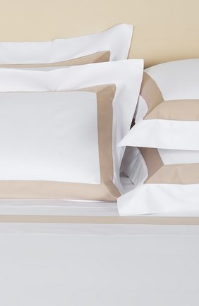 Хлопковая наволочка FRETTE бежевого цвета по цене 13650 руб., арт. FR2934 E0700 051C | Фото 2 Хлопковая наволочка FRETTE бежевого цвета, арт. FR2934 E0700 051C | Фото 2