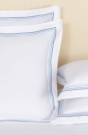 Хлопковая наволочка FRETTE синего цвета по цене 13650 руб., арт. F07092 E0700 065B | Фото 2 Хлопковая наволочка FRETTE синего цвета, арт. F07092 E0700 065B | Фото 2