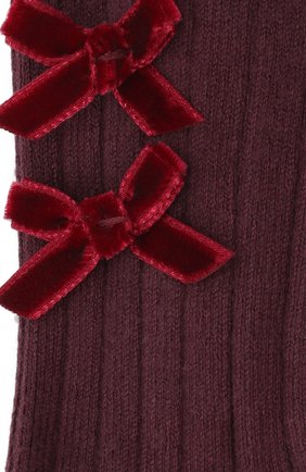 Детские колготки COLLEGIEN бордового цвета по цене 3270 руб., арт. 5991 | Фото 2 Детские колготки COLLEGIEN бордового цвета, арт. 5991 | Фото 2